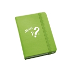 Carnets personnalisés aux couleurs vives A6 feuilles lisses Sketch couleur vert clair image avec logo