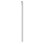 Crayon personnalisé économique en bois avec gomme Natural couleur blanc