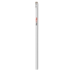 Crayon personnalisé économique en bois avec gomme Natural couleur blanc vue principale