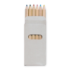 6 crayons de couleur pour enfants dans étui en carton Essential couleur multicolore