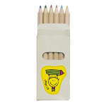 6 crayons de couleur pour enfants dans étui en carton Essential couleur multicolore