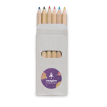 6 crayons de couleur pour enfants dans étui en carton Essential couleur multicolore