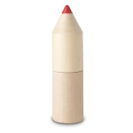 Ensemble de 12 crayons de couleur dans boîte en forme de crayon Pencil couleur bois