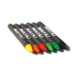 Boîte de 6 crayons de cire personnalisés Lápices Wax 6 couleur multicolore