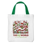 Sac en coton personnalisé à colorier avec des feutres 200 g/m2 Canvas couleur blanc vue principale