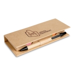 Ensemble de bureau personnalisé pas cher livré boite carton StickySet couleur beige deuxième vue principale