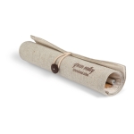 Trousse en jute et coton avec set d'écriture écologique Ecorol couleur beige quatrième vue principale