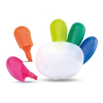 5 couleurs fluorescentes disposées en forme de main Give Me Five couleur multicolore deuxième vue