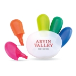 5 couleurs fluorescentes disposées en forme de main Give Me Five couleur multicolore deuxième vue principale