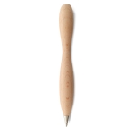 Stylo en bois avec design original et encre noire Wood Shape couleur bois