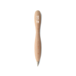 Stylo en bois avec design original et encre noire Wood Shape vue avec zone d'impression