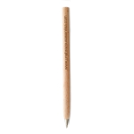 Stylo en bois avec encre noire Wood Basic couleur bois vue principale