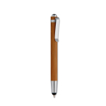 Ensemble écologique de crayon et stylo à encre bleue à offrir Bambou couleur bois cinquième vue
