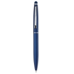 Stylos promotionnels en aluminium avec encre bleue Classic Touch couleur bleu