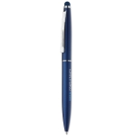 Stylos promotionnels en aluminium avec encre bleue Classic Touch couleur bleu deuxième vue principale
