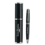 Stylos personnalisable en métal à graver avec étui Encre noire Class B couleur noir vue principale