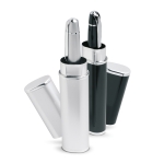 Stylos personnalisable en métal à graver avec étui Encre noire Class B couleur argenté deuxième vue