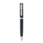 Stylo métal personnalisé brillants avec encre noire Executive couleur noir troisième vue