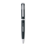Stylo métal personnalisé brillants avec encre noire Executive couleur noir troisième vue principale