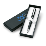 Stylo métal personnalisé brillants avec encre noire Executive couleur noir vue principale