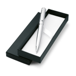 Stylo métal personnalisé brillants avec encre noire Executive couleur argenté mat