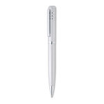 Stylo métal personnalisé brillants avec encre noire Executive couleur argenté mat deuxième vue