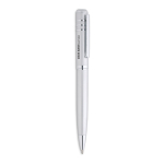 Stylo métal personnalisé brillants avec encre noire Executive couleur argenté mat deuxième vue principale