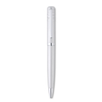 Stylo métal personnalisé brillants avec encre noire Executive couleur argenté mat troisième vue