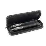 Coffret publicitaire à offrir aux clients de stylo et roller Marine couleur noir deuxième vue