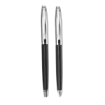 Coffret publicitaire à offrir aux clients de stylo et roller Marine couleur noir troisième vue