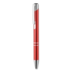 Stylos métalliques gravés populaires pour cadeaux en encre bleue Aster couleur rouge deuxième vue