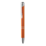 Stylos métalliques gravés populaires pour cadeaux en encre bleue Aster couleur orange deuxième vue