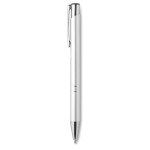 Stylos métalliques gravés populaires pour cadeaux en encre bleue Aster couleur argenté