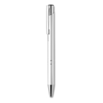 Stylos métalliques gravés populaires pour cadeaux en encre bleue Aster couleur argenté deuxième vue
