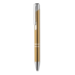 Stylos métalliques gravés populaires pour cadeaux en encre bleue Aster couleur doré deuxième vue