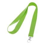 Tour de cou personnalisé pas cher de 2 cm avec mousqueton BasicStyle couleur vert clair