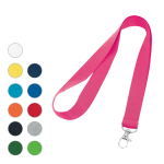 Tour de cou personnalisé pas cher de 2 cm avec mousqueton BasicStyle diverses couleurs