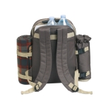 Sac à dos de pique-nique élégant avec plaid et ustensiles Garden Park couleur marron troisième vue