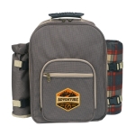 Sac à dos de pique-nique élégant avec plaid et ustensiles Garden Park couleur marron vue principale