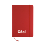 Carnet personnalisé pas cher en couleur vive A5 pages lisses Sketch couleur rouge vue principale