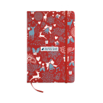 Carnet personnalisé pas cher en couleur vive A5 pages lisses Sketch couleur rouge troisième vue principale