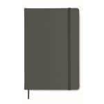 Carnet personnalisé pas cher en couleur vive A5 pages lisses Sketch couleur gris foncé deuxième vue