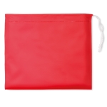Imperméable personnalisé pour entreprises pliable en plastique Monsoon couleur rouge
