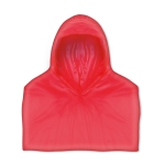 Imperméable personnalisé pour entreprises pliable en plastique Monsoon couleur rouge troisième vue