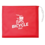 Imperméable personnalisé pour entreprises pliable en plastique Monsoon couleur rouge deuxième vue principale