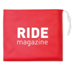 Imperméable personnalisé pour entreprises pliable en plastique Monsoon couleur rouge troisième vue principale