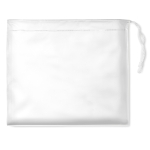 Imperméable personnalisé pour entreprises pliable en plastique Monsoon couleur blanc