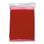 Imperméable pliable économique en plastique avec capuche Blizzard couleur rouge