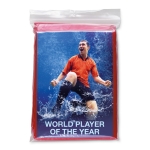 Imperméable pliable économique en plastique avec capuche Blizzard couleur rouge vue principale