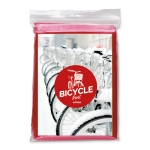Imperméable pliable économique en plastique avec capuche Blizzard couleur rouge quatrième vue prinicipale
